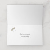 50. goldenes Hochzeitstag Herzballons Platzkarte (Innenseite Aufgefaltet)