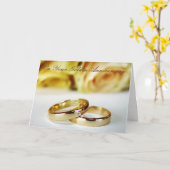 50. Goldenes Hochzeitstag Karte (Gelbe Blume)