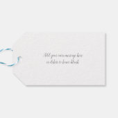 50. Goldenes Hochzeitstag, weiß Geschenkanhänger (Rückseite Horizontal)