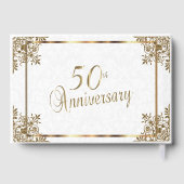 50. Goldenes Jahr-Design Gästebuch (Rückseite)