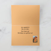 50. Goldenes Jahr Geburtstag Goldener Retriever Karte (Innenseite)