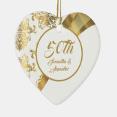 50. Goldenes Jahr Keramik Ornament (Rechts)