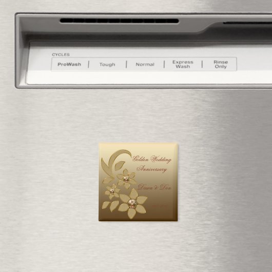 50. Goldenes Jahr Magnet (In Situ (Geschirrspüler))