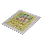 50. Goldenes Jubiläum Damaskus-Foto Fliese (Seite)