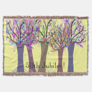 50. Goldenes Jubiläum gesponnene Decke