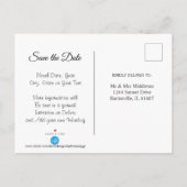 50. Goldenes Jubiläum - Save the Date Ankündigungspostkarte (Rückseite)