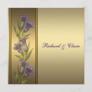 50. Goldenes Jubiläum Violette Veilchen Einladung