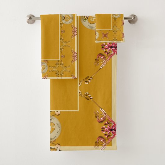 50. Goldenes Ochsenfest Badhandtuch Set (Insitu)