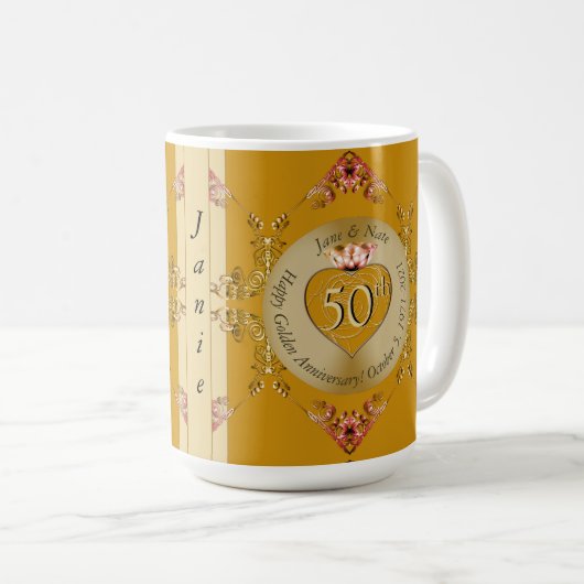 50. Goldenes Ochsenfest Kaffeetasse (VorderseiteRechts)