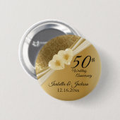 50. Goldhochzeit Button (Vorne & Hinten)