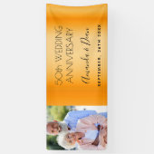 50. Goldhochzeit-Foto Banner (Vertikal)