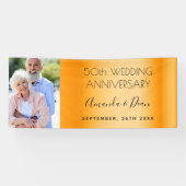 50. Goldhochzeit-Foto Banner (Horizontal)