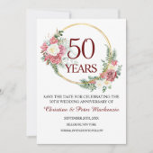 50. Goldhochzeit Save The Date (Vorderseite)