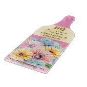 50. Goldjubiläum Blumenrosa Schneidebrett (Ecke)