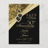 50. Goldjubiläum - Save the Date Ankündigungspostkarte (Vorderseite)