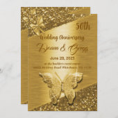 50. Goldjubiläum Save the Date Einladung (Vorne/Hinten)