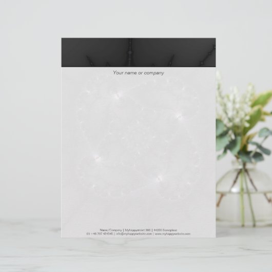 50 Grau - Fraktal Art Briefkopf (Stehend Vorderseite)