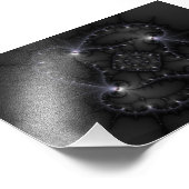 50 Grau - Fraktal Art Fotodruck (Ecke)