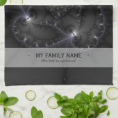 50 Grau - Fraktal Art Geschirrtuch (Gefaltet)