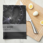 50 Grau - Fraktal Art Geschirrtuch (Viertel Falte)