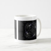 50 Grau - Fraktal Art Kaffeetasse (VorderseiteRechts)