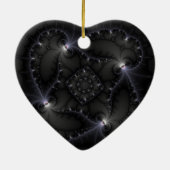 50 Grau - Fraktal Art Keramik Ornament (Hinten)