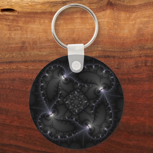 50 Grau - Fraktal Art Schlüsselanhänger (Vorderseite)