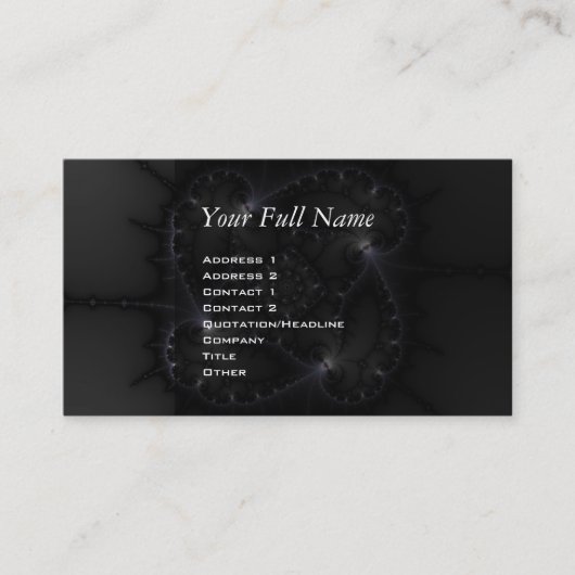 50 Grau - Fraktal Art Visitenkarte (Vorderseite)