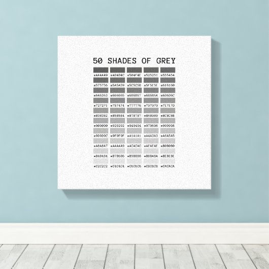 50 Grautöne Leinwanddruck (Insitu (Holzboden))