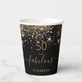 50 großartiger Glitzer zum Geburtstag Pappbecher (Rückseite)