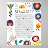 50 Gründe, aus denen wir Sie Liebe geben, 45 Gründ Poster (Vorne)