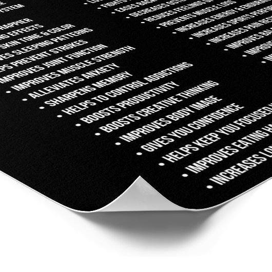 50 Gründe für das Training Poster (Ecke)