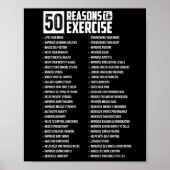 50 Gründe für das Training Poster (Vorne)