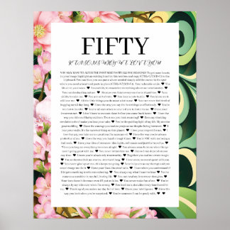 50 Gründe für die Liebe Poster