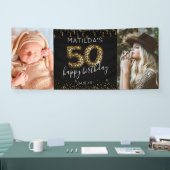 50. Happy Birthday Foto Banner (Messe)