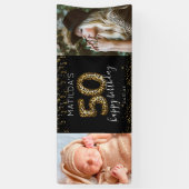 50. Happy Birthday Foto Banner (Vertikal)