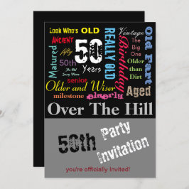 50. Happy BIrthday in a Graffiti Style Einladung