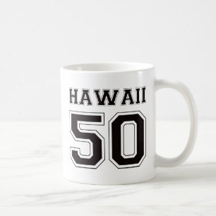 50 Hawaii - Schwarzes Kaffeetasse