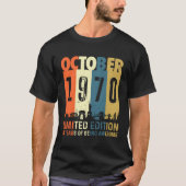 50 hergestellt im Oktober 1970 50. T-Shirt (Vorderseite)