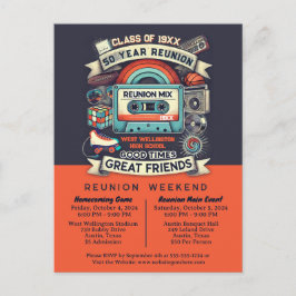 50. High School Wiedersehen Retro-Rücklauf Postkarte