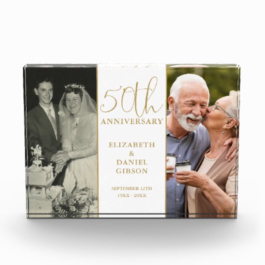 50. Hochzeit - Goldenes Jahr 2 Fotoblock (Vorderseite)