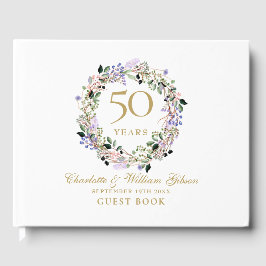 50. Hochzeit Goldenes Jubiläum Blumengarten Gästebuch