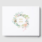 50. Hochzeit Goldenes Jubiläum Blumengarten Gästebuch (Rückseite)