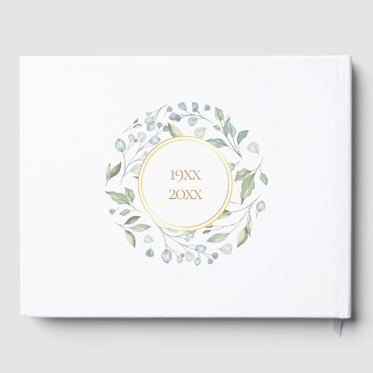 50. Hochzeit Goldenes Jubiläum Grünen Garten Gästebuch (Rückseite)