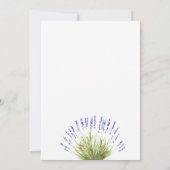 50. Hochzeit Jahrestag Lavender Floral Rustikal Einladung (Rückseite)