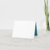 50. Hochzeit Jahrestag Sparkling Wave Blue Einladung (Rückseite)