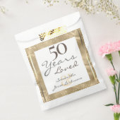 50. Hochzeit Jubiläum Elegant Gold Geschenktütchen (Versiegelt)