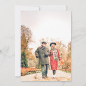 50. Hochzeit Jubiläum Elegantes Foto Minimalistisc Einladung (Rückseite)