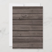 50. Hochzeit Jubiläum Rustikales Holz Land Party Einladung (Rückseite)