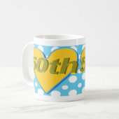 50. Hochzeits-Jahrestags-Tasse Kaffeetasse (Vorderseite Links)